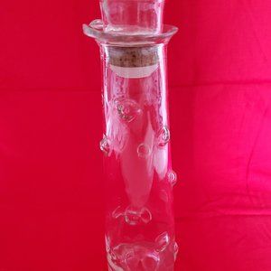 Vintage Decanter with Pour Spout and Cork Top